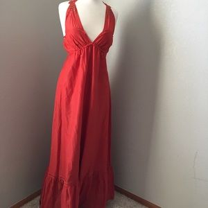 Bebe maxi red dress